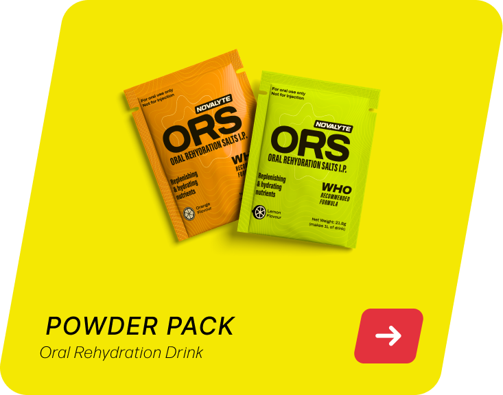 Powder pack, Oral Rehydration Drink
