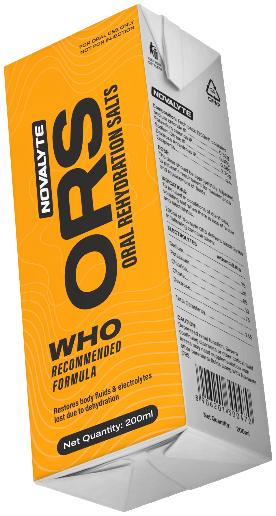 Novalyte Orange Lime ready-to-drink pack