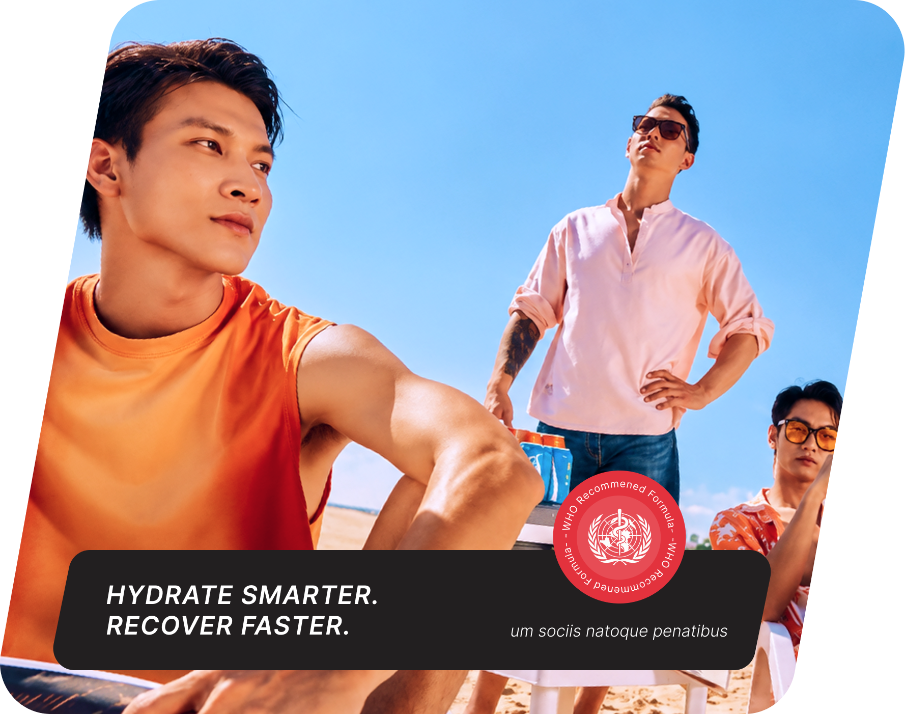 Friends recovering outdoors with Novalyte. Hydrate Smarter. Recover Faster.