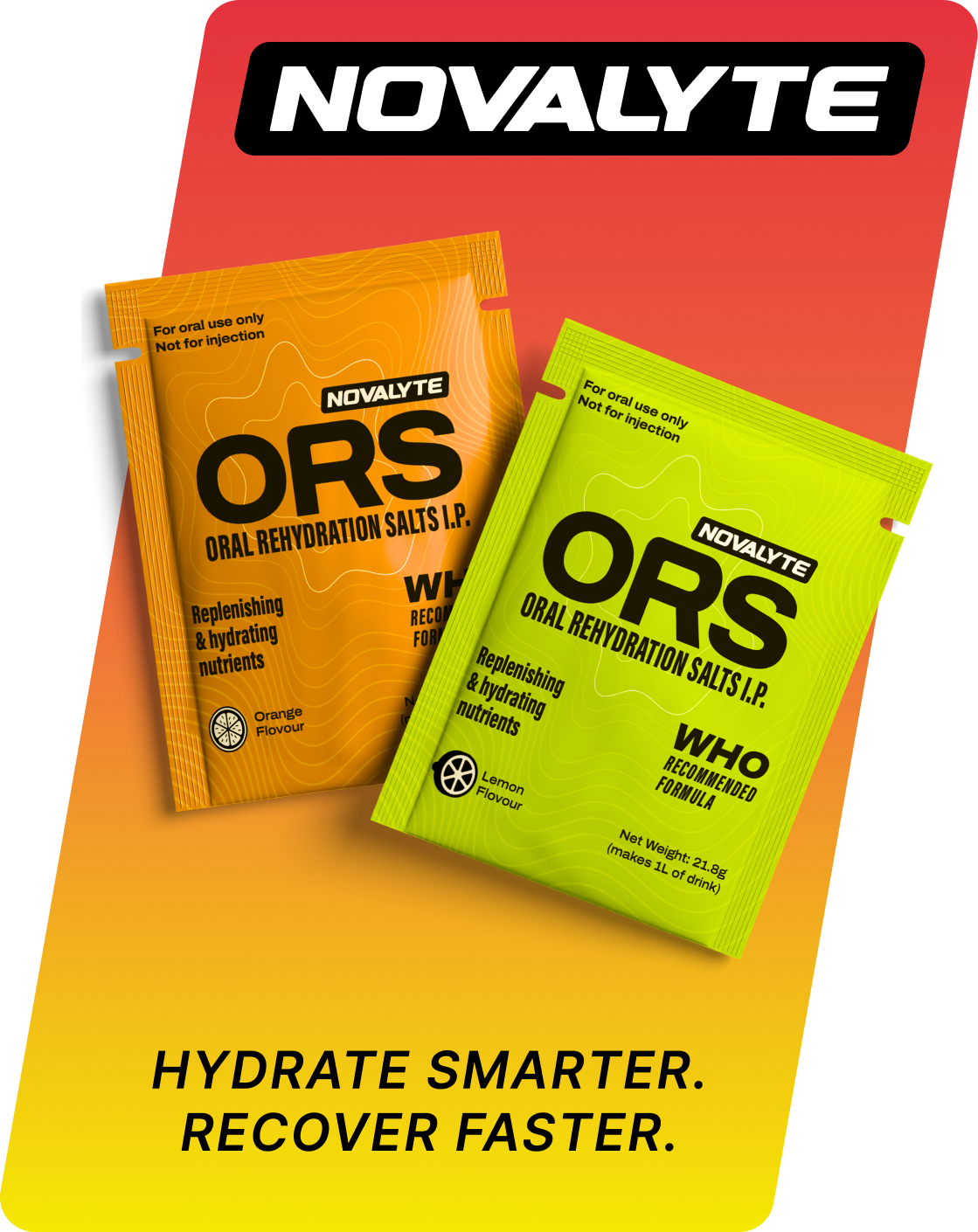 Novalyte. Hydrate Smarter. Recover Faster.